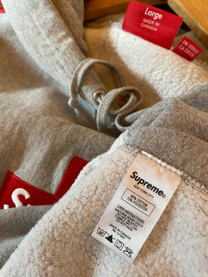 Supreme grey hoodie, photo 2 of 6