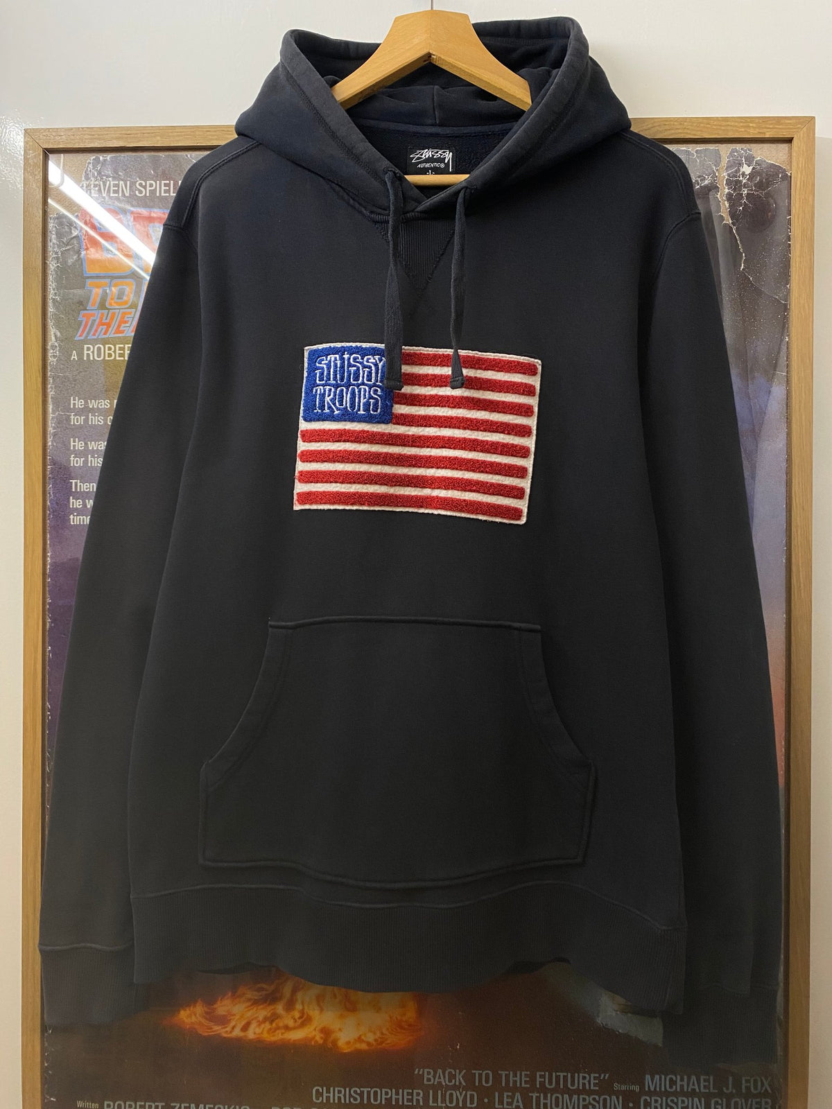 Stussy navy hoodie, photo 1 of 6