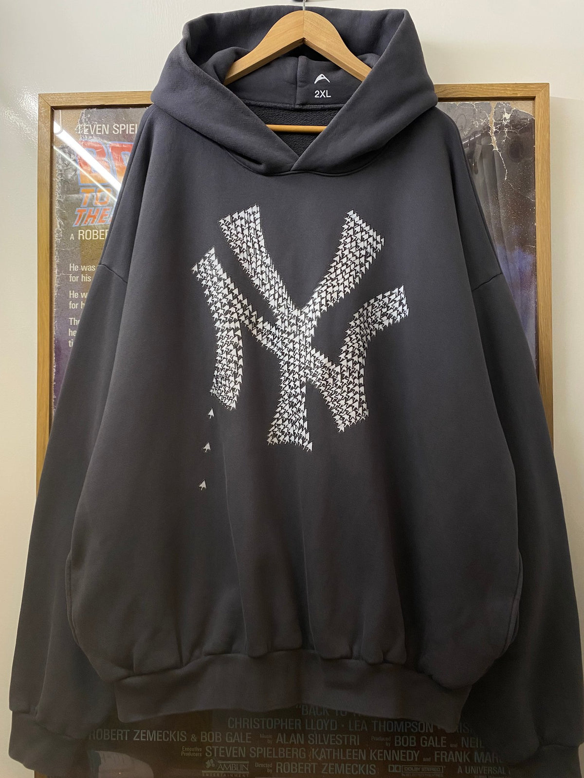 Artificial Fever grey hoodie, photo 1 of 6