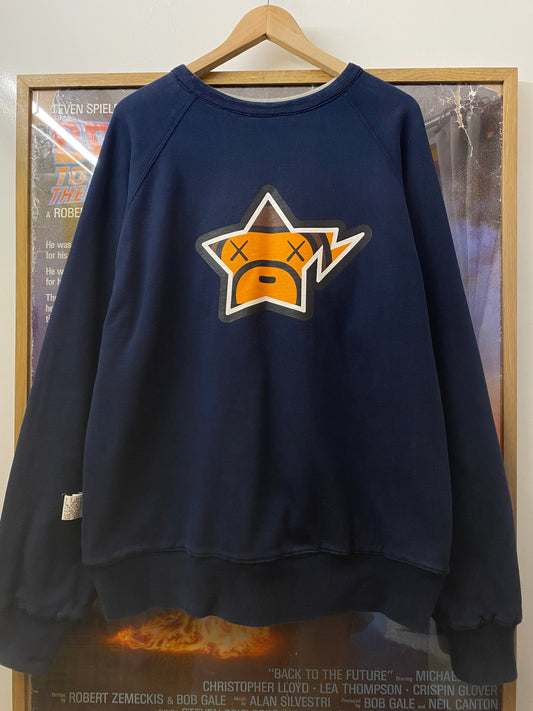 Bape x Kaws navy hoodie, photo 1 of 8