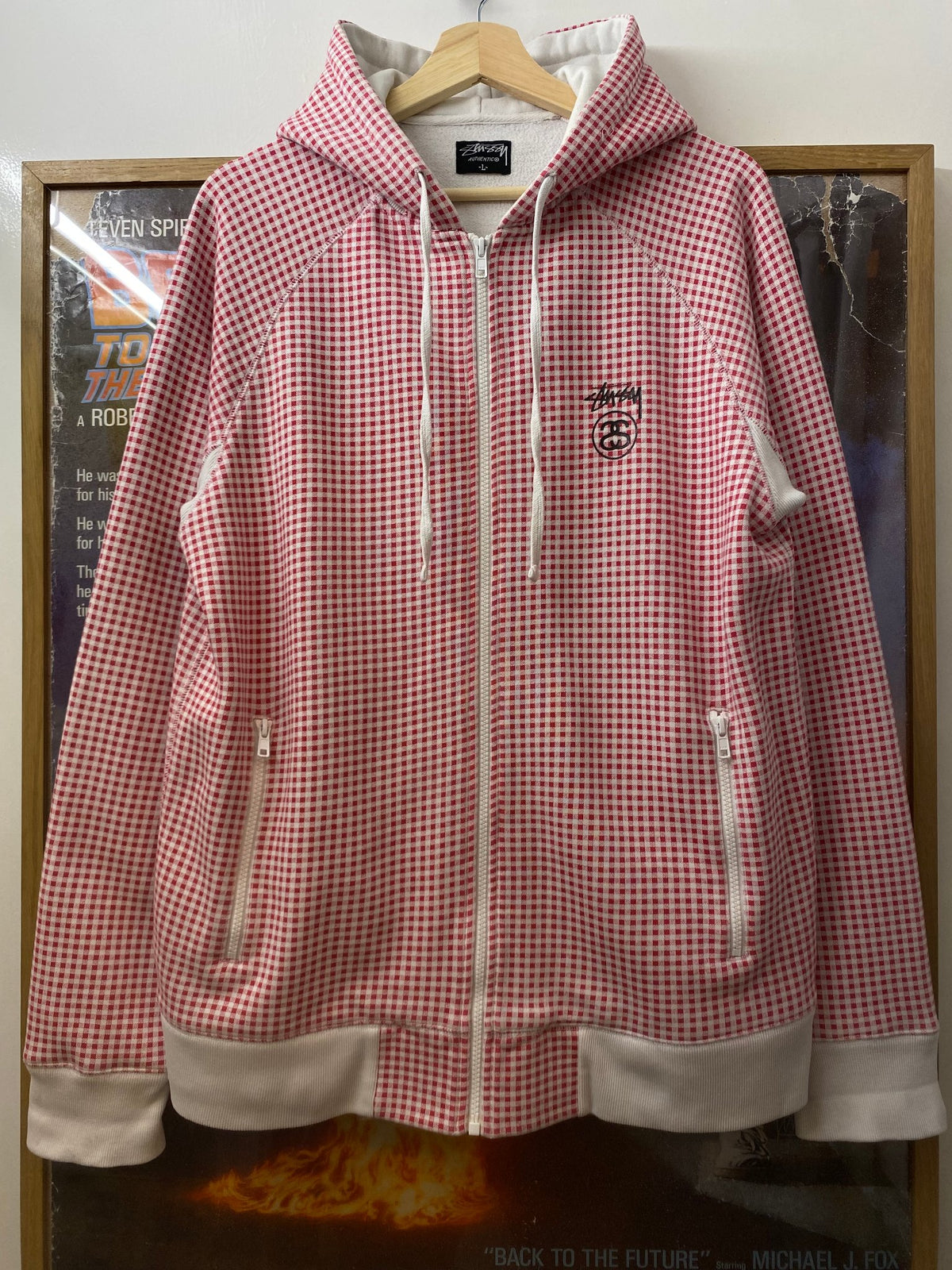 Stussy red hoodie, photo 1 of 7