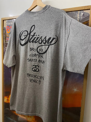 Stussy grey t-shirt, photo 3 of 7