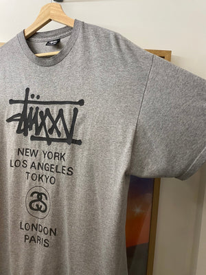 Stussy grey t-shirt, photo 4 of 7