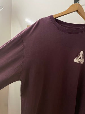 Palace burgundy t-shirt, photo 5 of 7