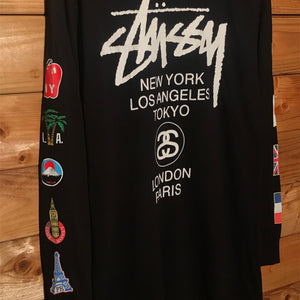 Stüssy International Flags long sleeve t shirt