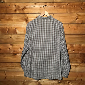 Sea Barrier Plaid button up overshirt