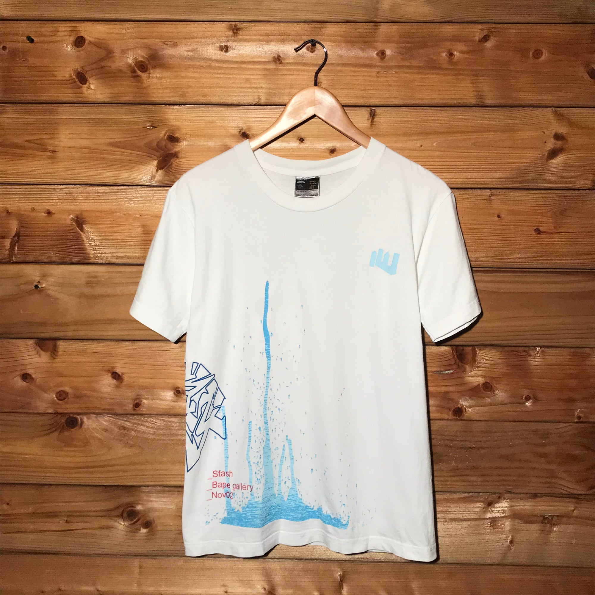 2002 Bape, A Bathing Ape x Stash Gallery t shirt