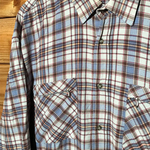 European Project Plaid button up overshirt
