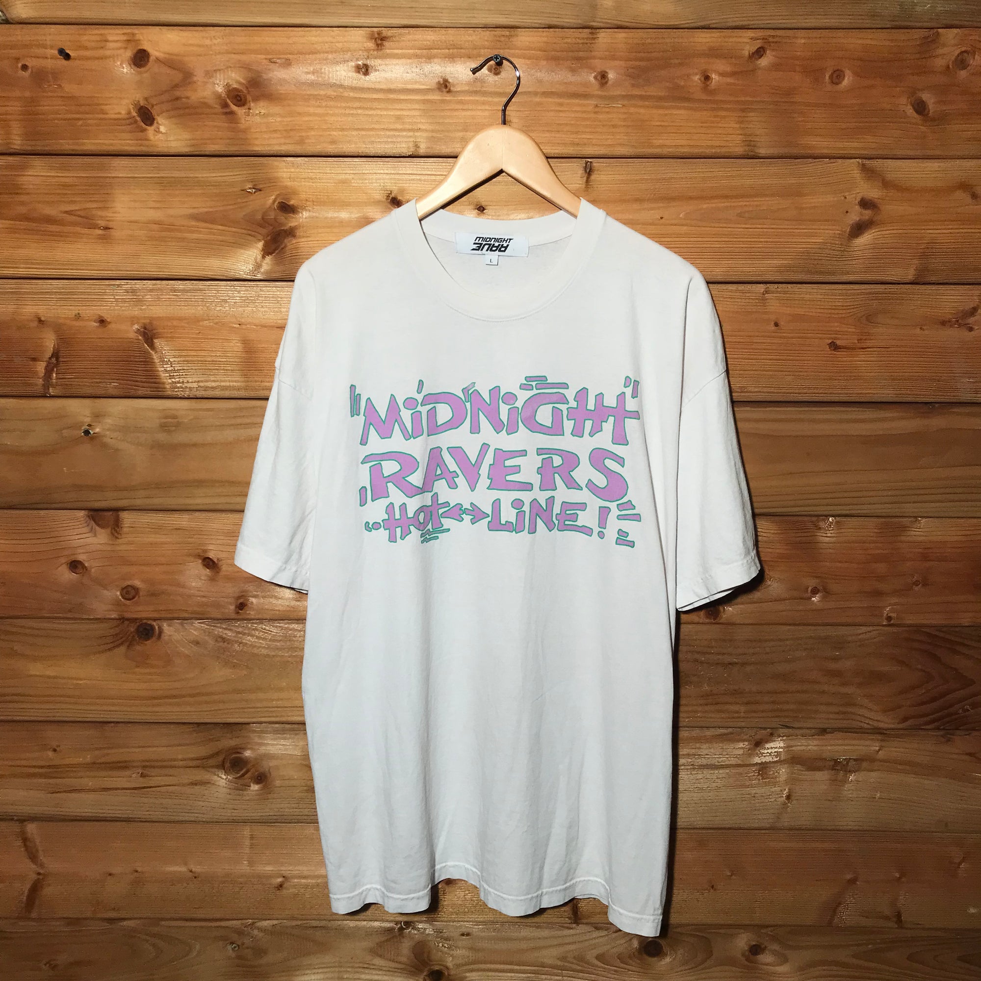 AWGE x Midnight Studios Ravers Hotline t shirt