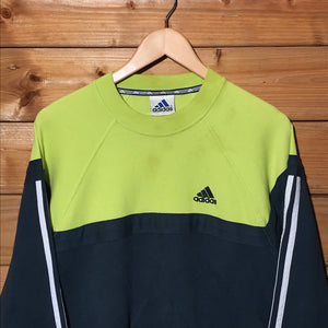 90s Adidas Striped Split sweatshirt