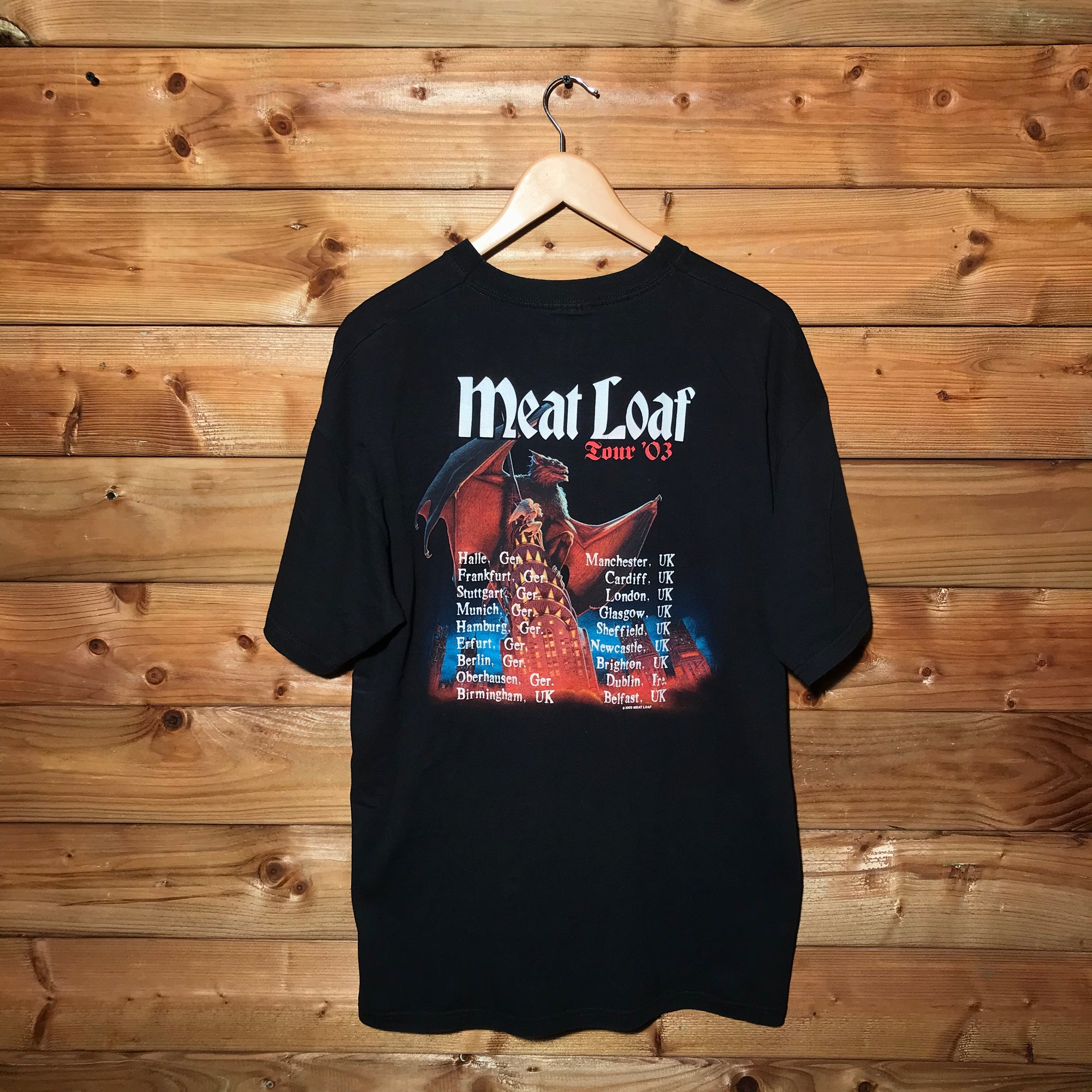 2003 Meat Loaf Tour t shirt