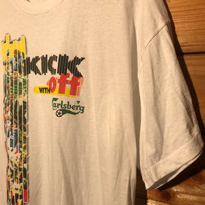 90s Carlsberg Kick Off Football t shirt