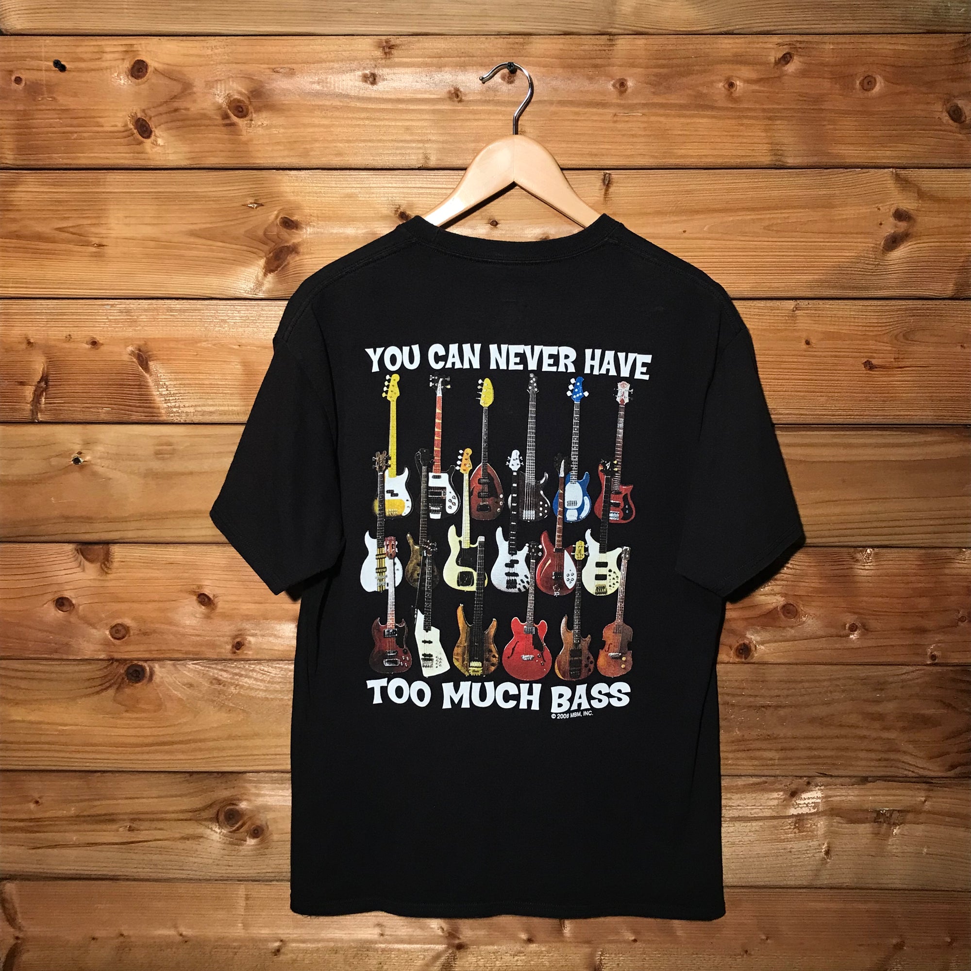 2008 Turn Up The Bass Guitars t shirt