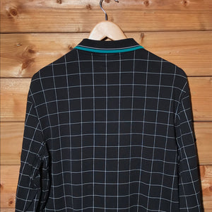 Lacoste Grid long sleeve polo t shirt