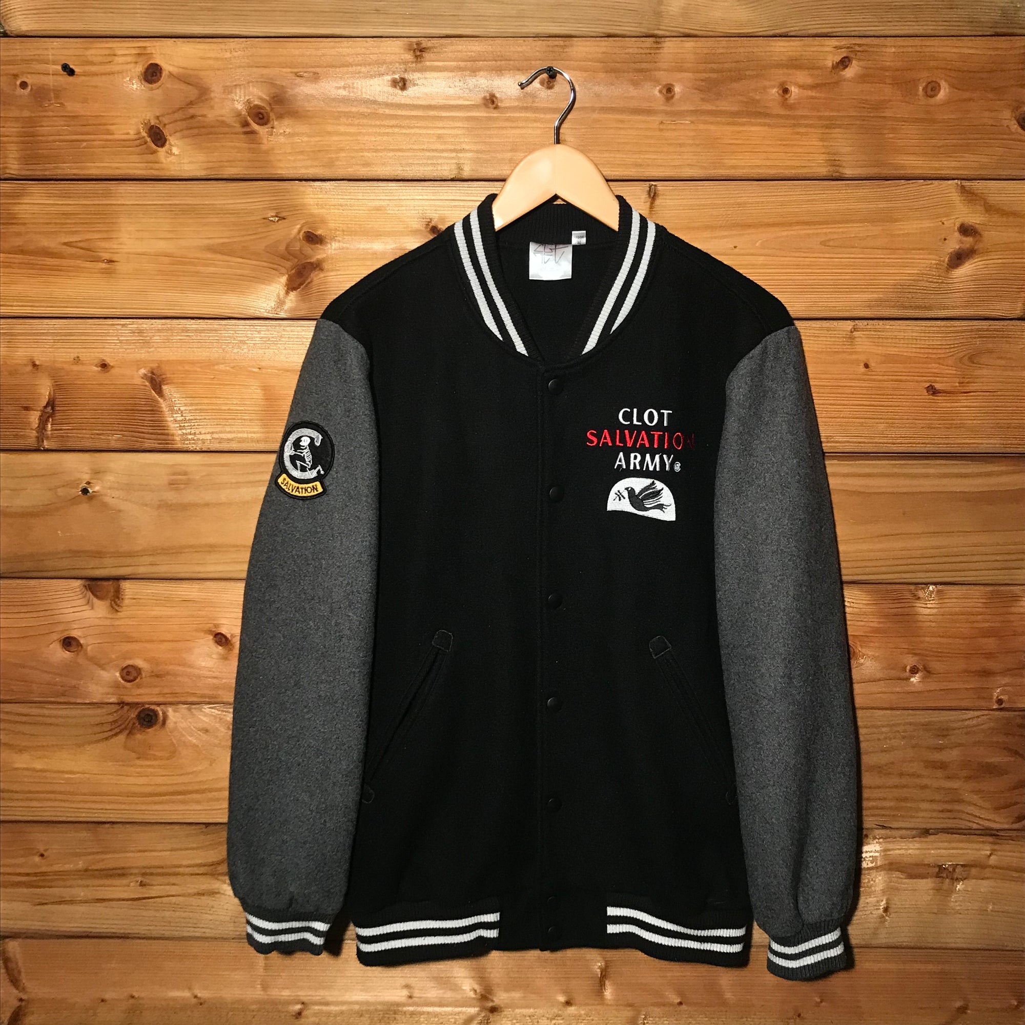 Clottee, Clot Salvation Army varsity jacket