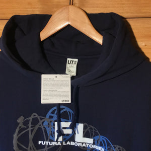 Uniqlo x Futura Labs spellout hoodie