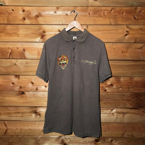 Ed Hardy Rhinestone Tiger polo t shirt