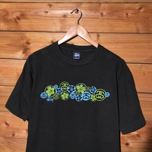 90s Stüssy Floral Link t shirt