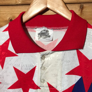 1990 Planet Hollywood London polo t shirt