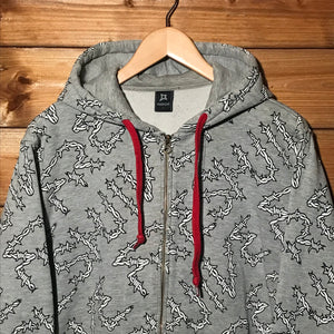 Freshjive Barb Wire Spellout zip up hoodie