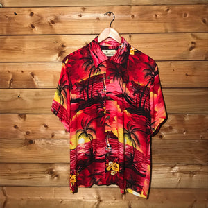 90s Karmakula Hawaiian Rayon shirt