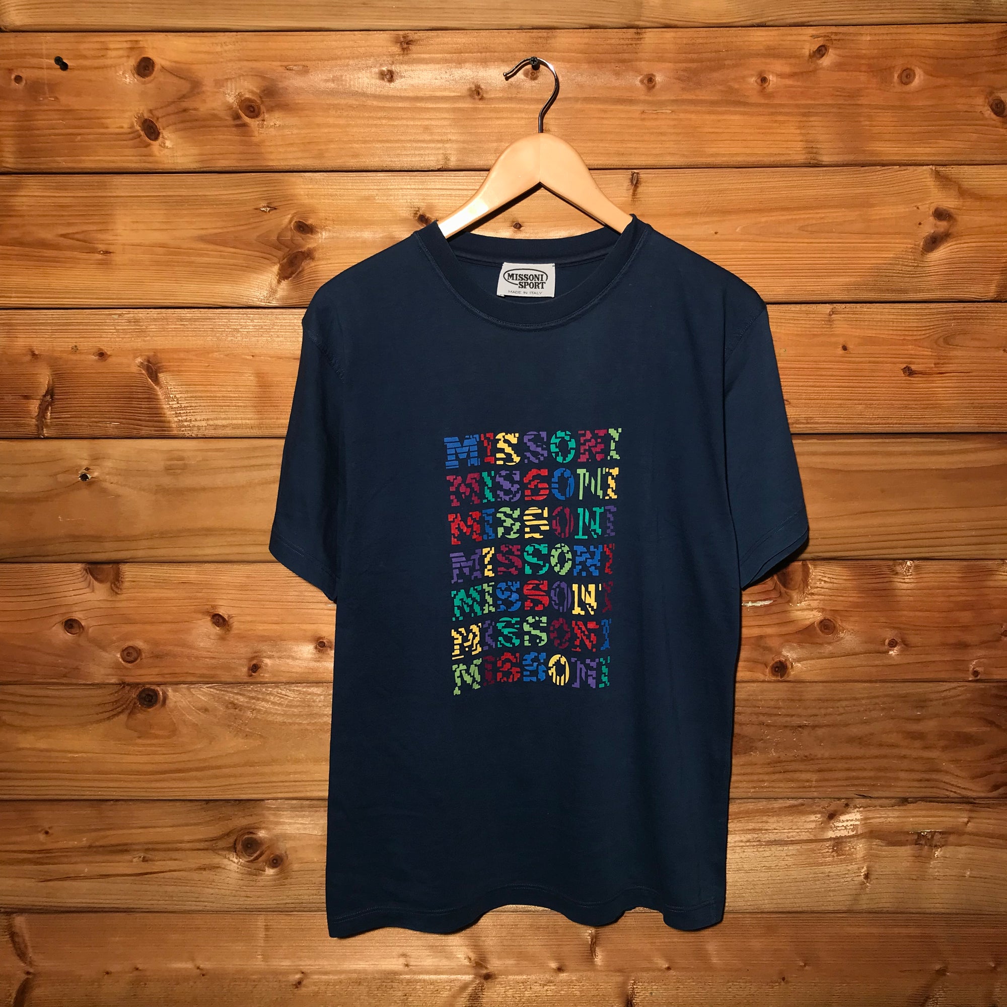 90s Missoni Sport Multi Spellout t shirt