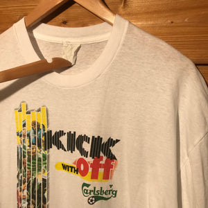 90s Carlsberg Kick Off Football t shirt