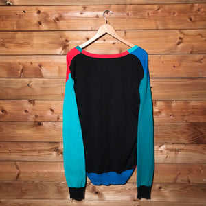 90s Diesel Colourblock button up sweatshirt
