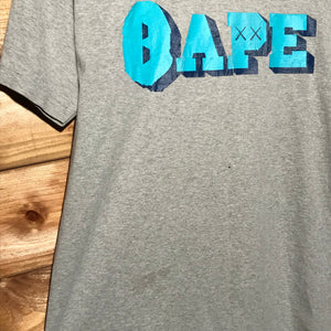 Bape, A Bathing Ape x Kaws Spellout t shirt