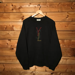 90s Yves Saint Laurent Rasta Spellout sweatshirt